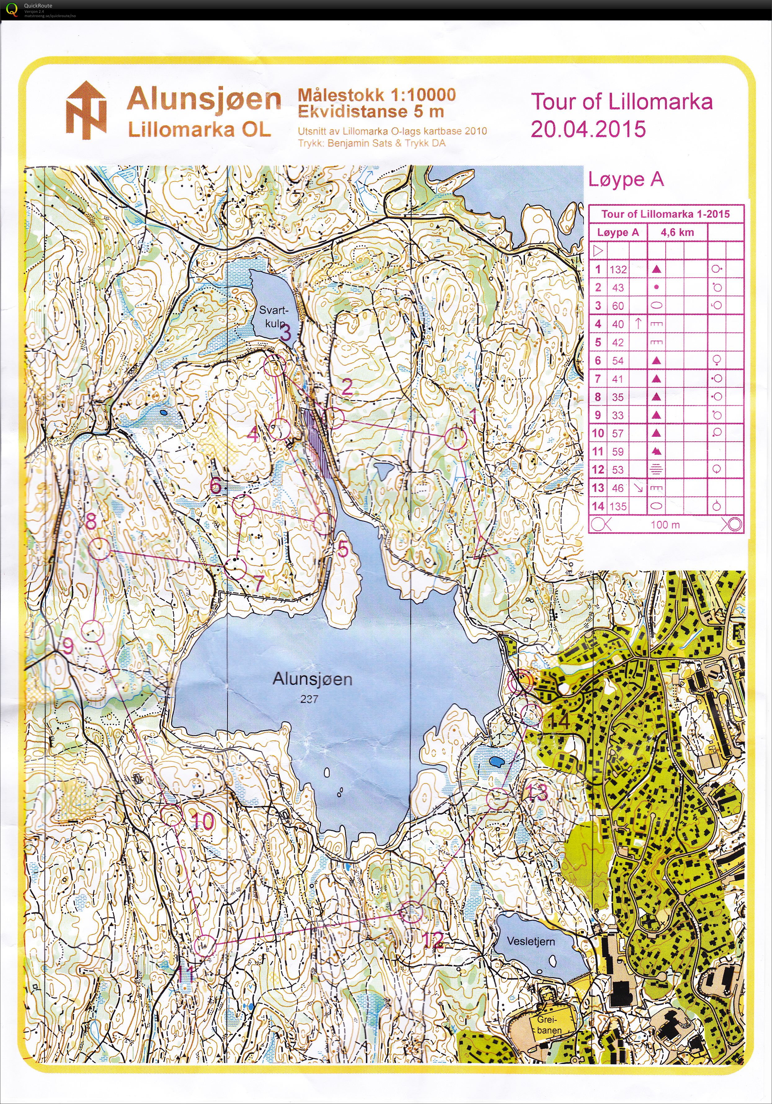 Tour of Lillomarka 2015 - 1 (20.04.2015)