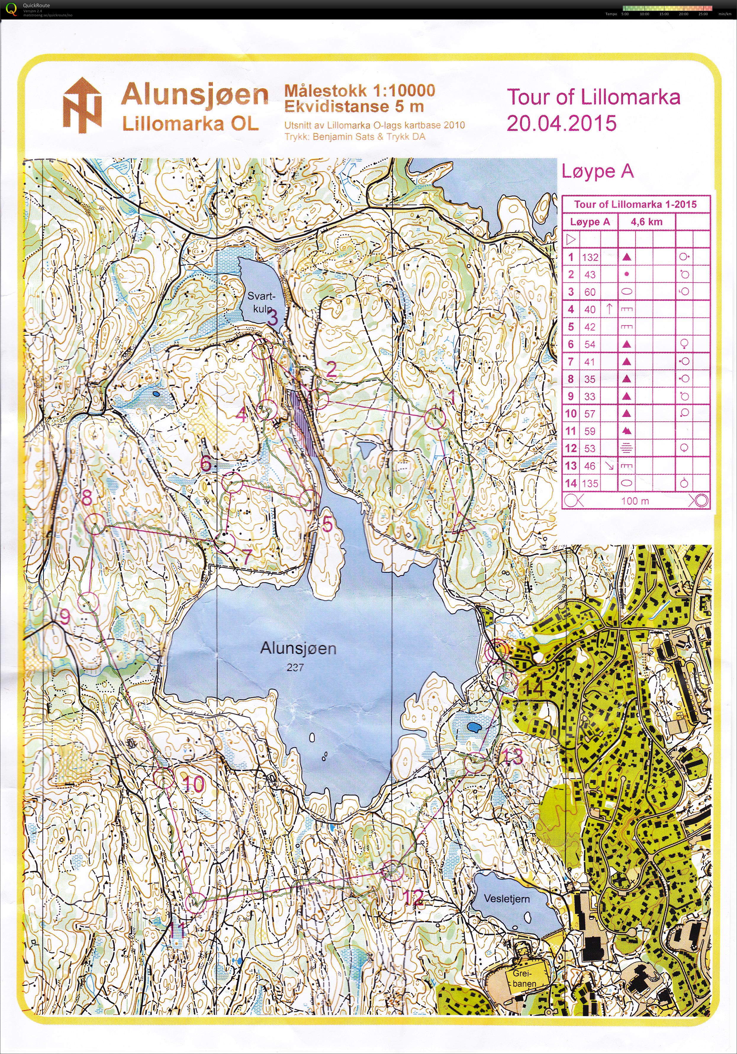 Tour of Lillomarka 2015 - 1 (2015-04-20)