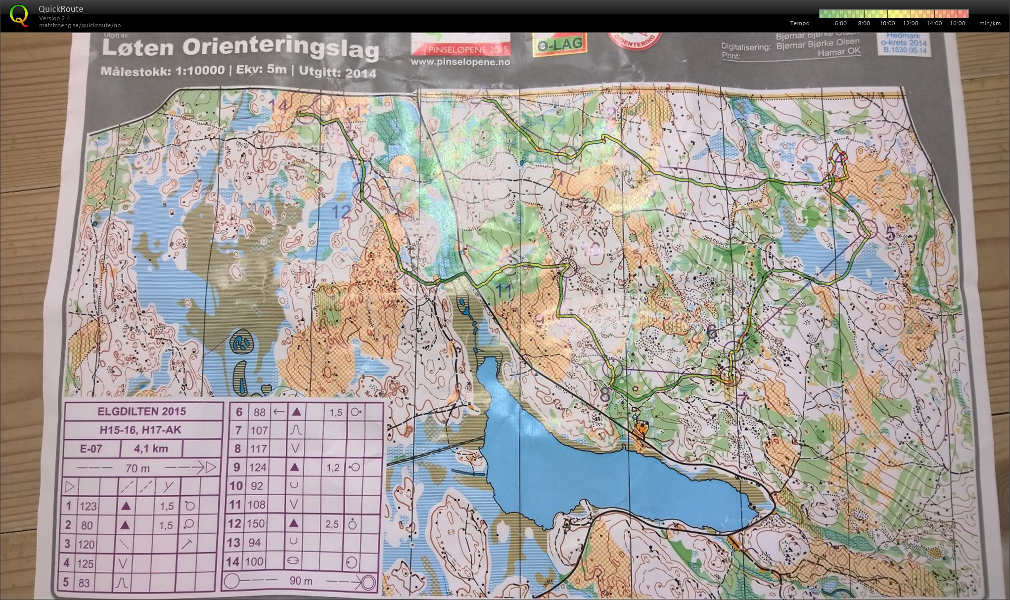 Elgdilten Pinseløpene 2015 Elias Lillomarka (25/05/2015)