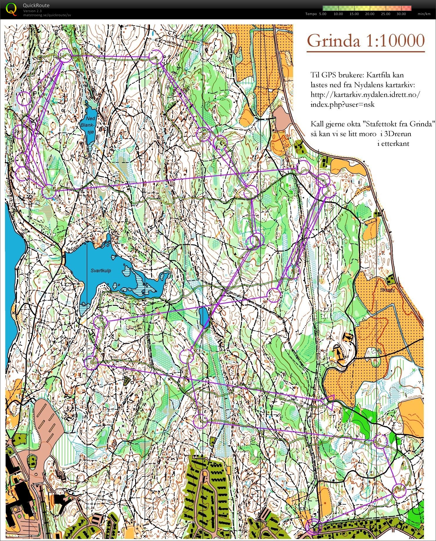 Stafettøkt fra Grinda (2014-03-28)