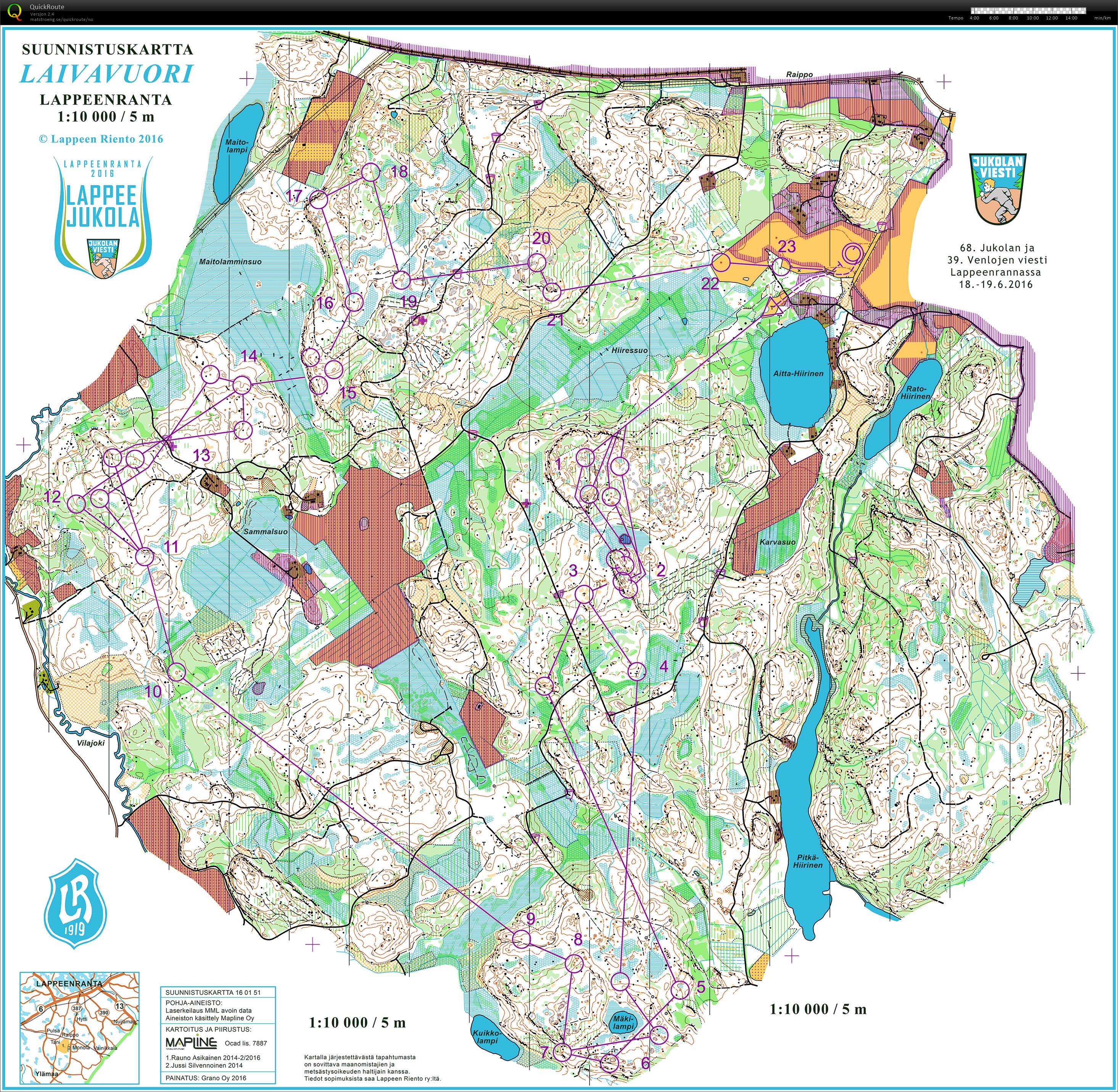 Jukola 2016 6 Etappe (2016-06-19)