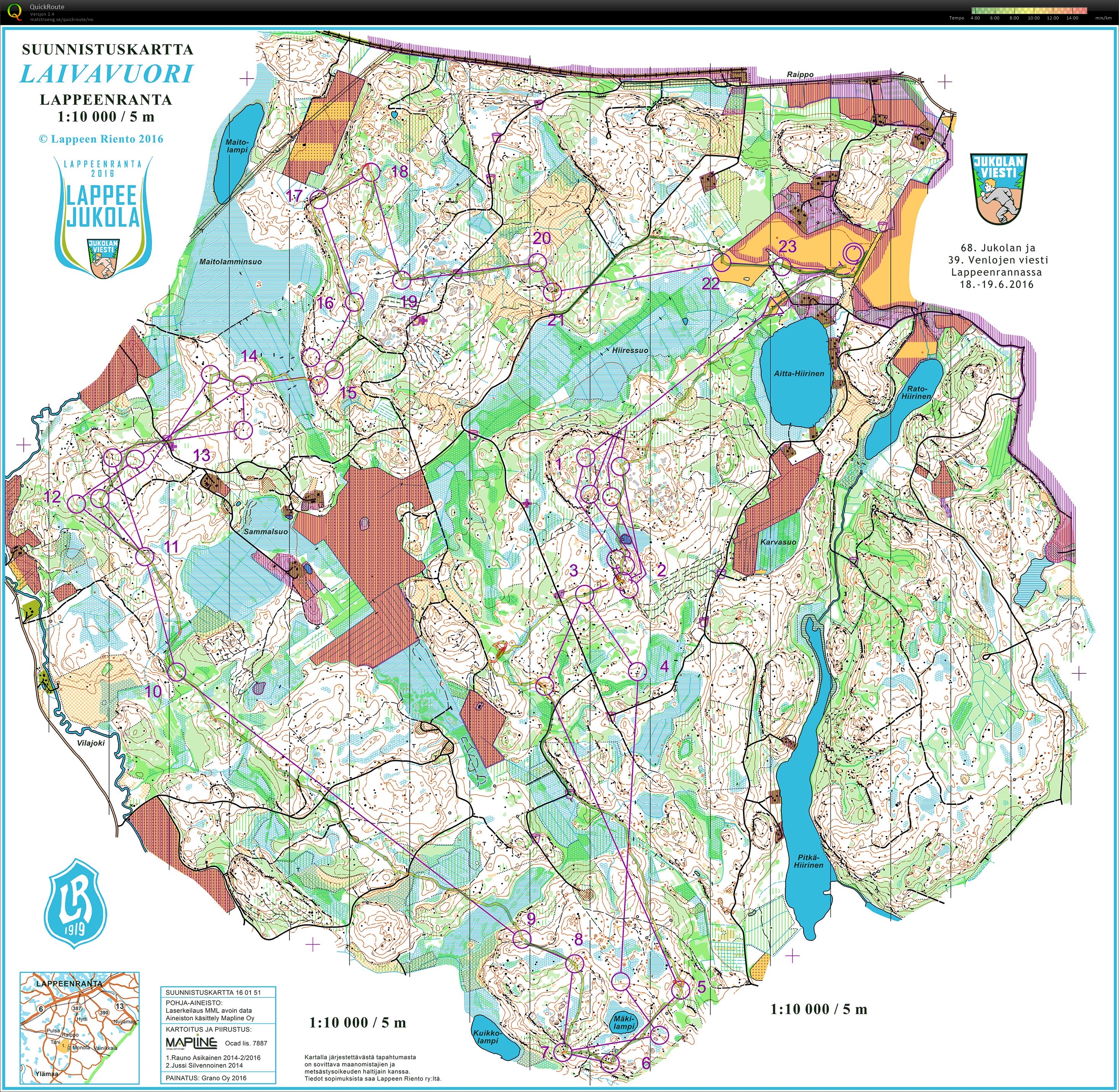 Jukola 2016 6 Etappe (19-06-2016)