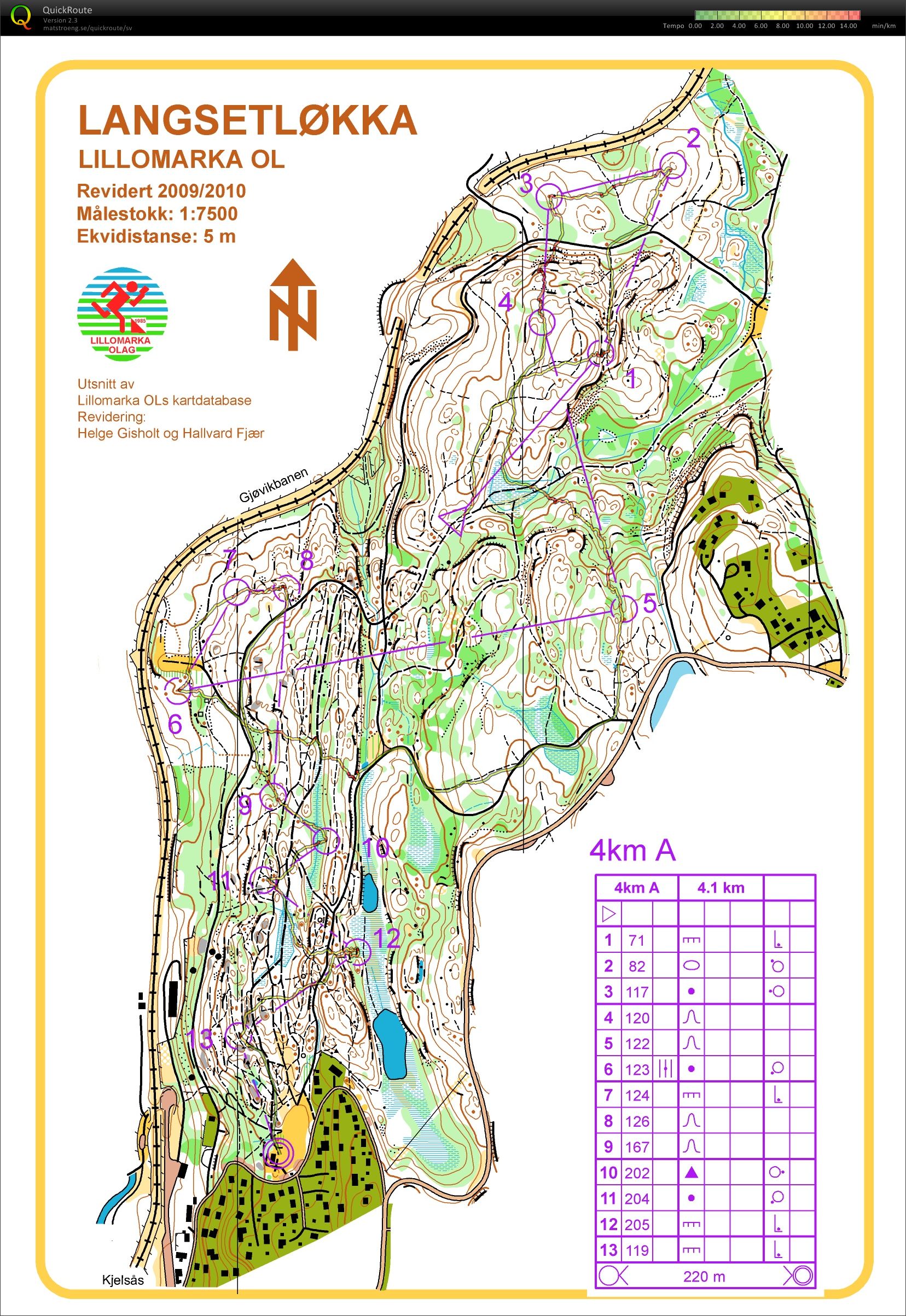 Tour of Lillomarka by Night – løp 2 (18.11.2013)