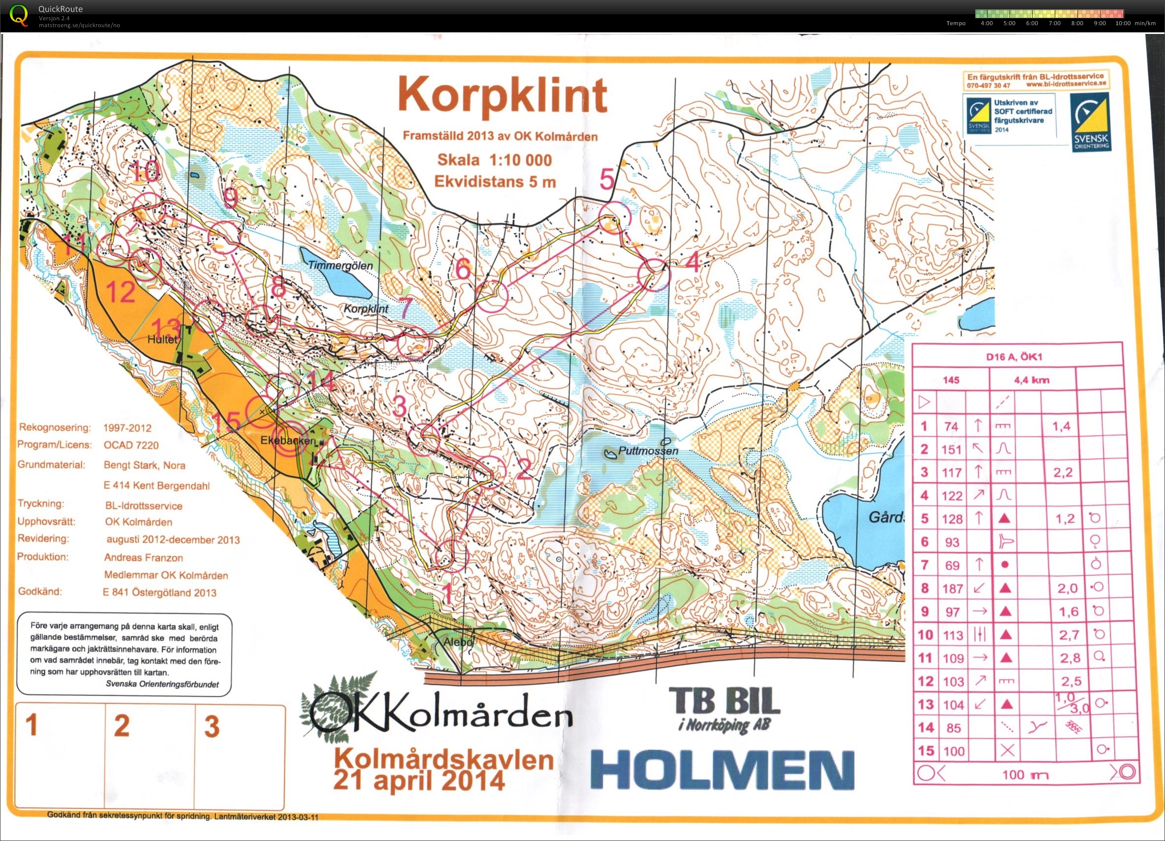 Kolmårdskavlen (21/04/2014)