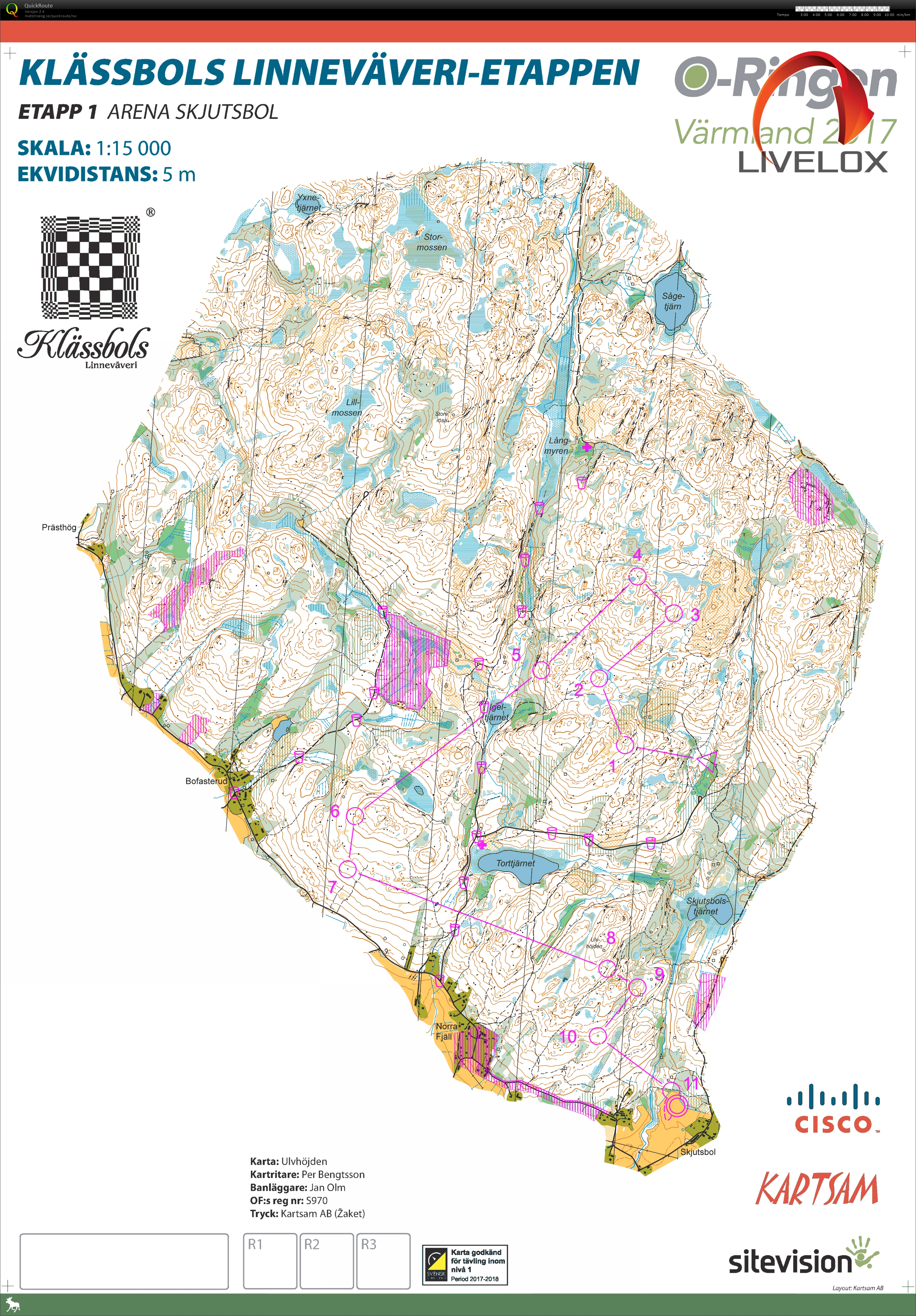 O-Ringen etappe 1 (23/07/2017)