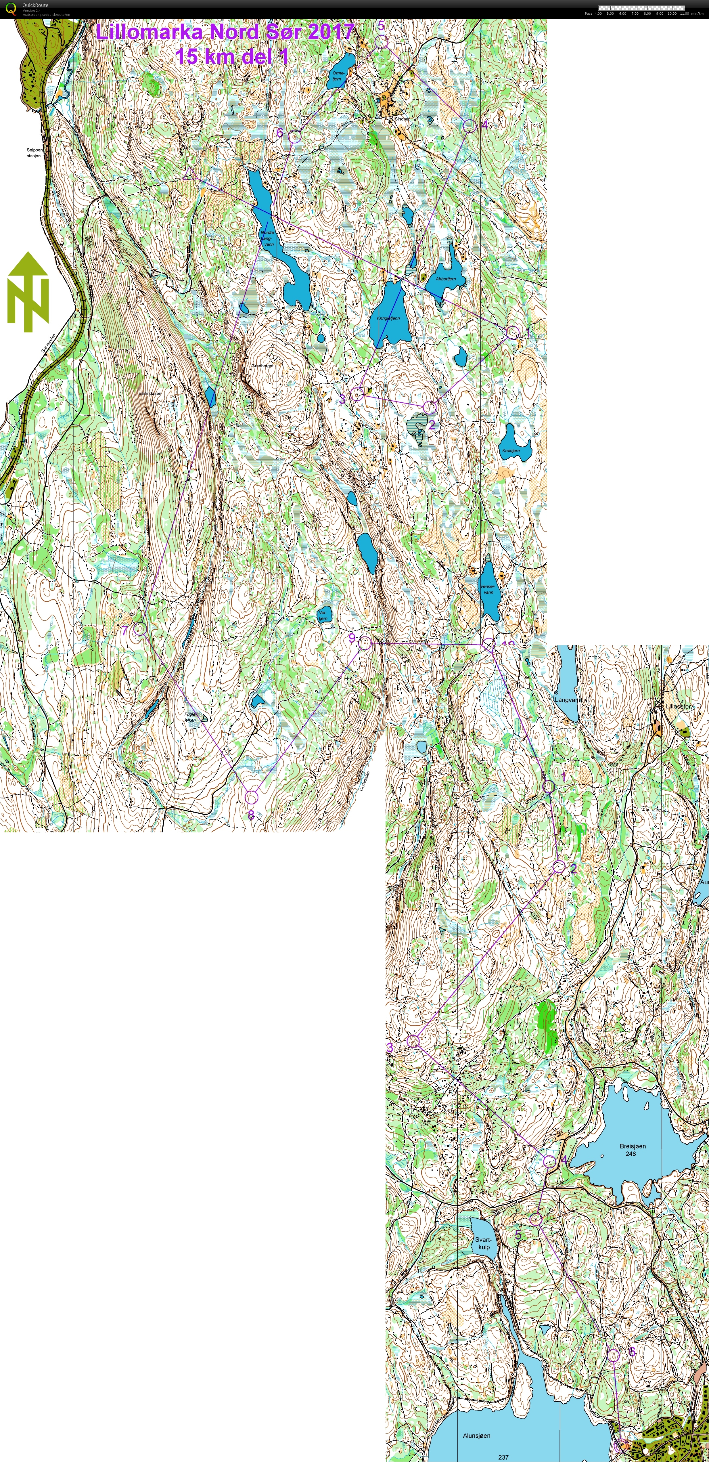 Lillomarka Nord/Sør 15km (15-10-2017)